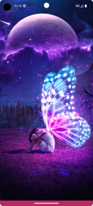 اسکرین شات 2 برنامه Girly Wallpapers for Girls