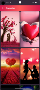 اسکرین شات 1 برنامه Love Wallpapers - HeartPixel