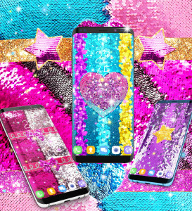 اسکرین شات برنامه Sequin glitter live wallpaper 5