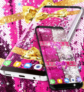 اسکرین شات برنامه Sequin glitter live wallpaper 3