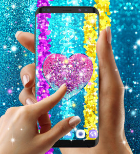 اسکرین شات برنامه Sequin glitter live wallpaper 4