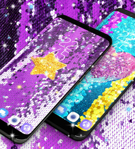 اسکرین شات برنامه Sequin glitter live wallpaper 2