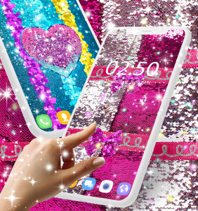 اسکرین شات برنامه Sequin glitter live wallpaper 1