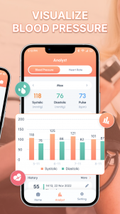 اسکرین شات 3 برنامه My Blood Pressure Tracker Log