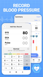 اسکرین شات برنامه Blood Pressure Monitor App 2