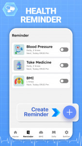 اسکرین شات برنامه Blood Pressure Monitor App 6