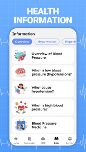 اسکرین شات برنامه Blood Pressure Monitor App 5