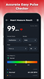 اسکرین شات برنامه Heart Rate Monitor: BP Tracker 2