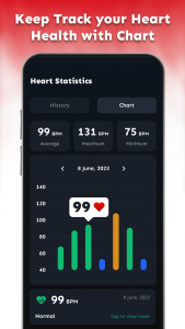 اسکرین شات برنامه Heart Rate Monitor: BP Tracker 3