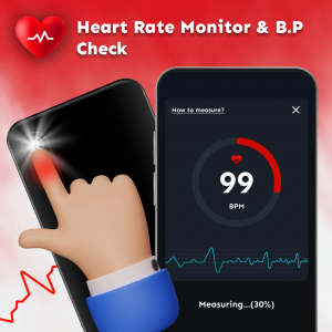 اسکرین شات برنامه Heart Rate Monitor: BP Tracker 1