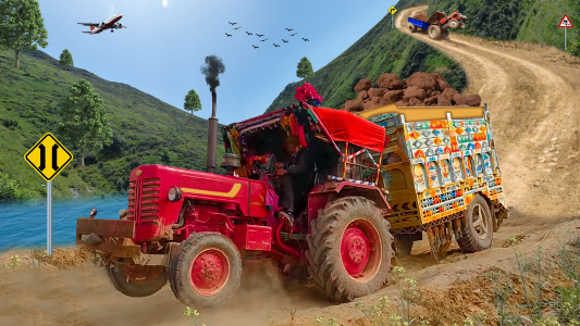 اسکرین شات 2 برنامه Real Tractor Trolley Simulator