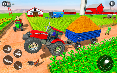 اسکرین شات برنامه Heavy Tractor Farming Games 2