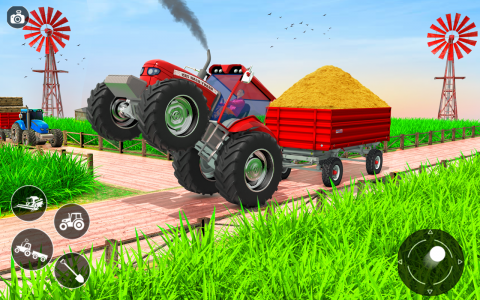اسکرین شات برنامه Heavy Tractor Farming Games 1