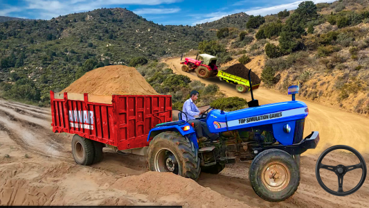 اسکرین شات 1 بازی Real Tractor Trolley Sim Game