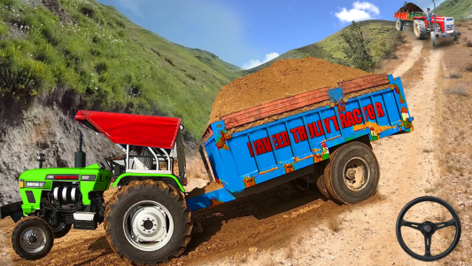 اسکرین شات 2 بازی Real Tractor Trolley Sim Game