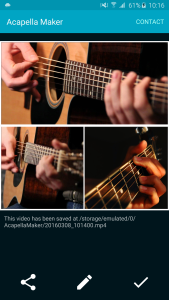اسکرین شات 8 برنامه Acapella Maker - Video Collage