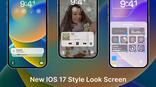 اسکرین شات برنامه Launcher iOS 17 3