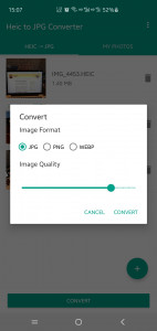 اسکرین شات برنامه Heic to JPG/PNG/WEBP Converter 3