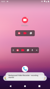 اسکرین شات برنامه Background Video Recorder 2