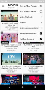 اسکرین شات 4 برنامه K-POP Tube - Popular & Recent