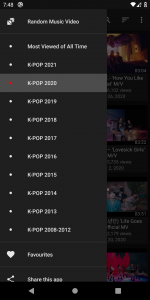 اسکرین شات 2 برنامه K-POP Tube - Popular & Recent
