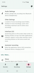 اسکرین شات 7 برنامه Voice Recorder in Background