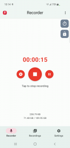 اسکرین شات 2 برنامه Voice Recorder in Background