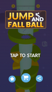اسکرین شات بازی Jump and Fall Ball 3D 1