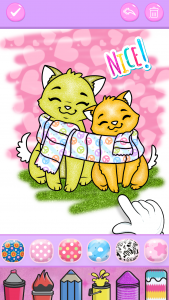 اسکرین شات برنامه Cute Kitty Coloring Glitter 5