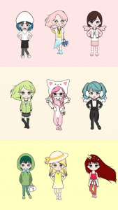 اسکرین شات بازی K-pop Webtoon Character Girls 4
