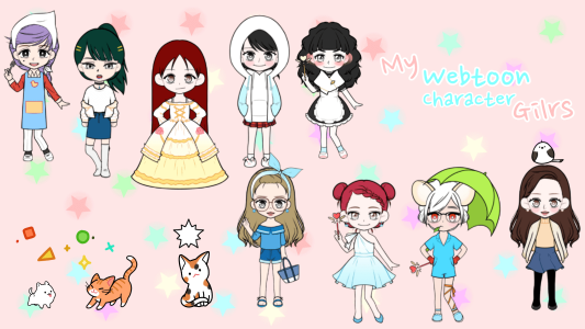 اسکرین شات بازی K-pop Webtoon Character Girls 1