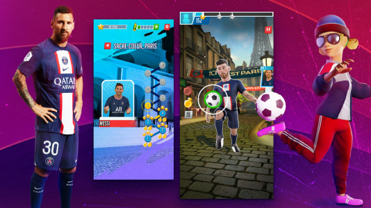 اسکرین شات بازی PSG Soccer Freestyle 2023 1