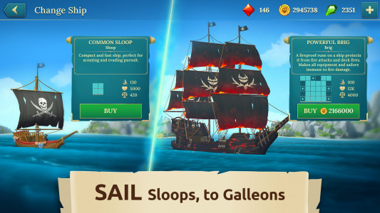 اسکرین شات بازی Pirate Ships・Build and Fight 4