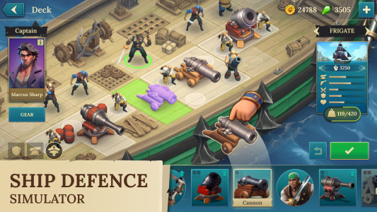 اسکرین شات 2 بازی Pirate Ships・Build and Fight