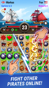 اسکرین شات بازی Pirates & Puzzles - PVP League 1