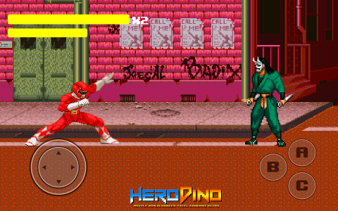 اسکرین شات بازی Hero Dino Ninja Ranger Retro 1