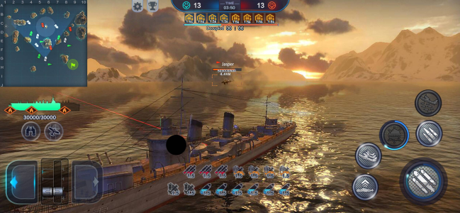 اسکرین شات 3 بازی King of Warship: 10v10