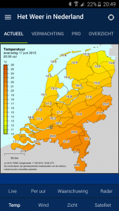اسکرین شات برنامه Weather in Holland: the app 4