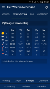 اسکرین شات 3 برنامه Weather in Holland: the app