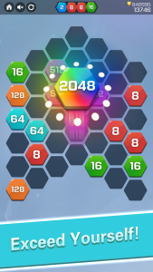 اسکرین شات 7 بازی Merge Block Puzzle - 2048 Hexa