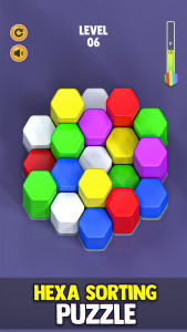 اسکرین شات بازی Hexa Color Sort Blocks Puzzle 1