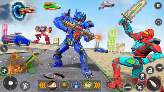 اسکرین شات 7 بازی Police Truck Robot Car Game 3D