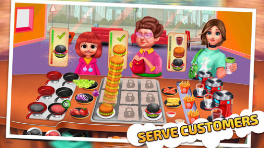 اسکرین شات برنامه Burger Maker Cooking Hub: Restaurant Games 1
