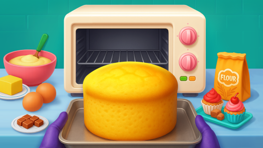 اسکرین شات 2 بازی Cake Maker DIY: Baking Games