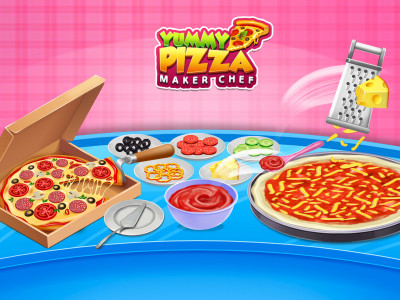 اسکرین شات برنامه Pizza Maker Chef Baking Game 1