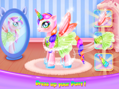 اسکرین شات بازی Princess Pony Beauty Makeover: Unicorn Salon 1