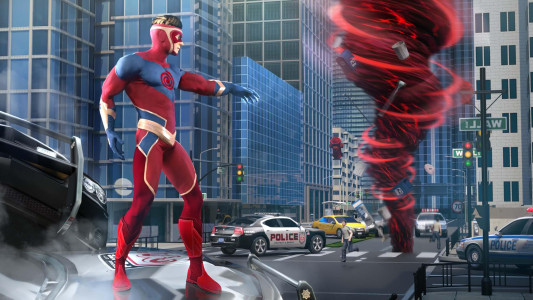 اسکرین شات 1 بازی Hurricane Superhero Tornado
