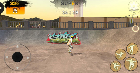 اسکرین شات بازی Freestyle Extreme Skater: Flippy Skate 1