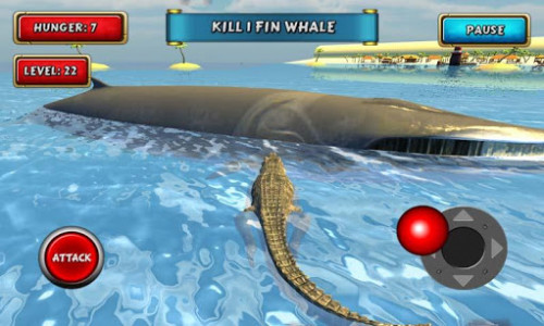 اسکرین شات بازی Crocodile Simulator Beach Hunt 6