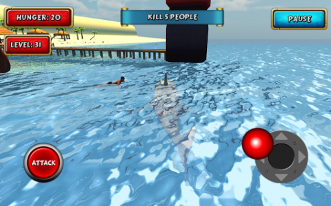 اسکرین شات بازی Shark Simulator Beach Killer 5